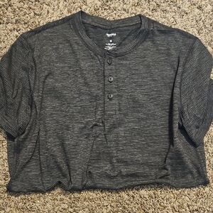 Sonoma Black Striped Polo Shirt-brand new